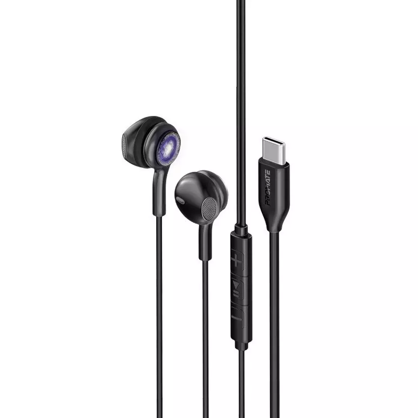 Promate USB-C Handsfree Earphones