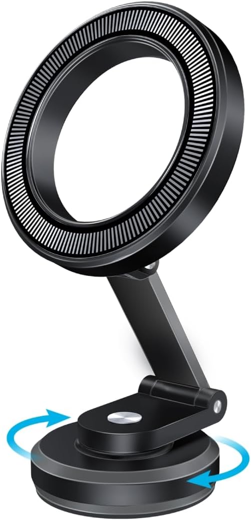 Promate MagSafe Phone Holder with Short Arm Black